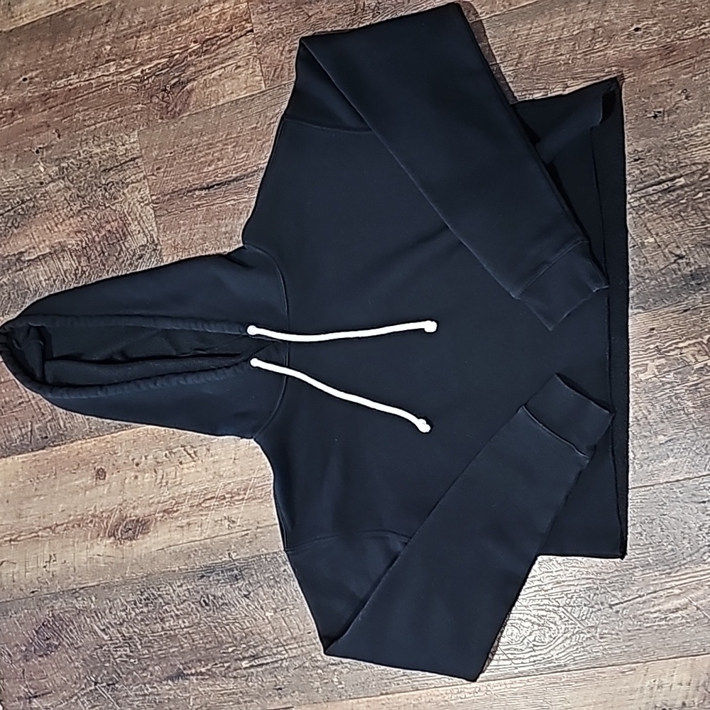 Wild Fable Women's Small Cropped Black Hoodie - Picture 3 of 8